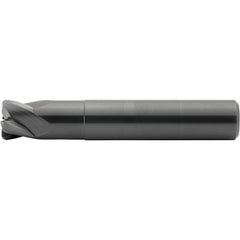 Corner Radius End Mill: 8 mm Dia, 6.00 mm LOC, 1.00 mm Radius, 4 Flute, Ceramic