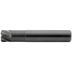 Corner Radius End Mill: 10 mm Dia, 7.50 mm LOC, 1.00 mm Radius, 6 Flute, Ceramic