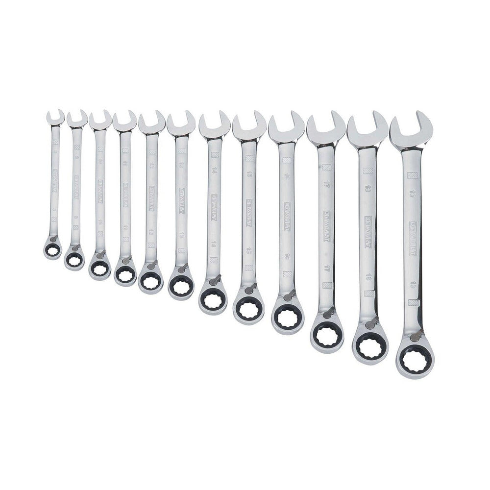 Combination Wrench Set: 12 Pc, Inch