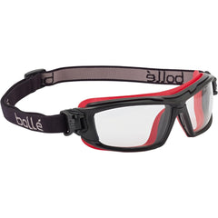 Safety Glasses: Anti-Fog & Anti-Scratch, Polyurethane, Clear Lenses, Wrap Around