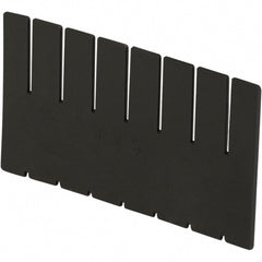 Bin Divider: Use with DC2080 Short Side Measures 7.4" Tall, Black