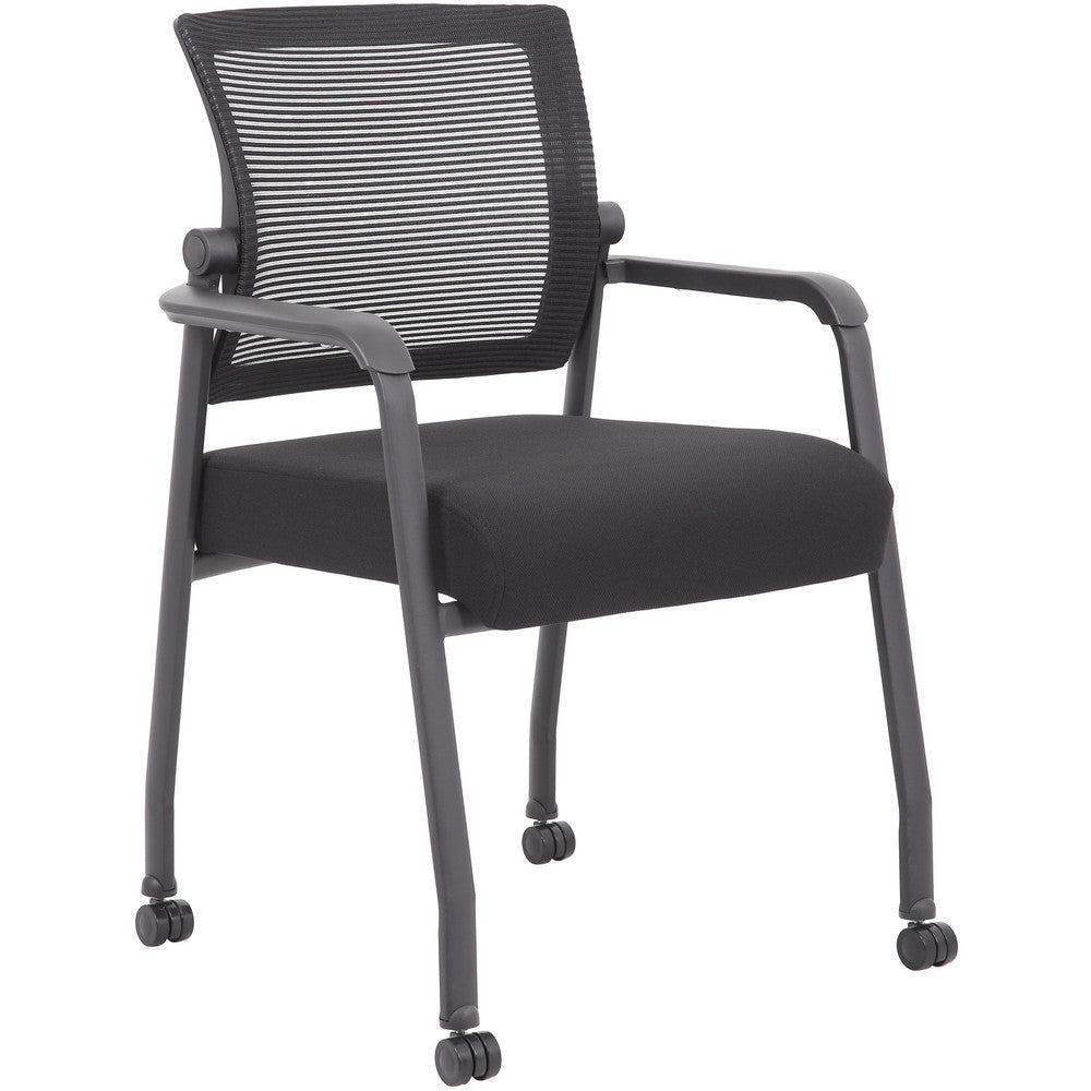 Guest Chair with Caster: 35-1/2" High, 24" Wide, 23" Deep