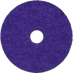 Fiber Disc:  5" Disc Dia, 7/8" Hole, Arbor Hole, 36 Grit, Premium Ceramic Alumina