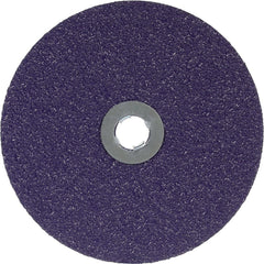 Fiber Disc:  7" Disc Dia, Quick Change GL, 36 Grit, Premium Ceramic Alumina