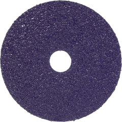 Fiber Disc:  4-1/2" Disc Dia, 7/8" Hole, Arbor Hole, 36 Grit, Premium Ceramic Alumina