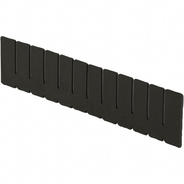 Bin Divider: Use with DC2025 Long Side Measures 1.9" Tall, Black