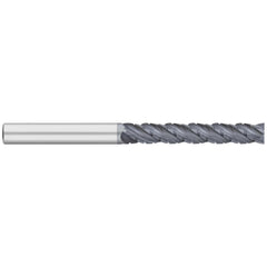 Corner Radius End Mill: 1" Dia, 3" LOC, 0.0300" Radius, 4 Flute, Solid Carbide