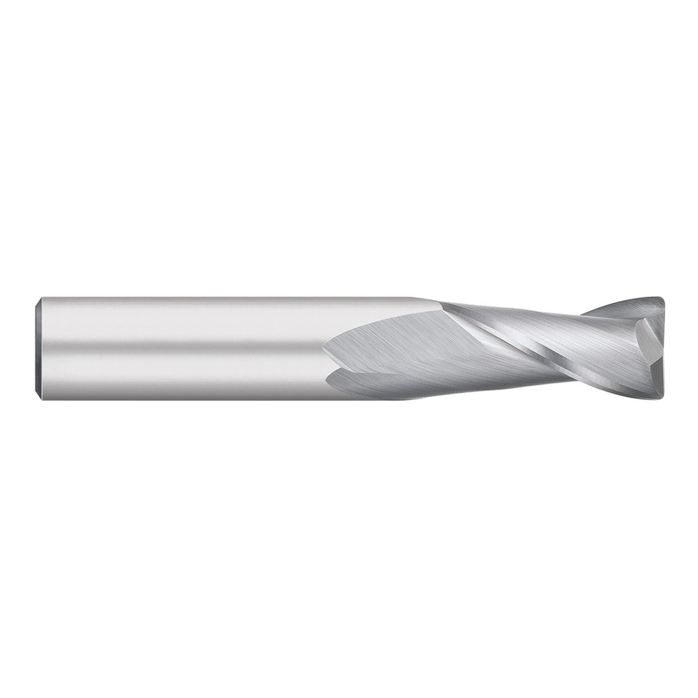 Corner Radius End Mill: 3/16" Dia, 5/8" LOC, 0.0300" Radius, 2 Flute, Solid Carbide