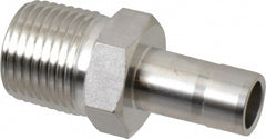 Compression Tube Adapter: 1/2" Tube OD, Tube x NPT