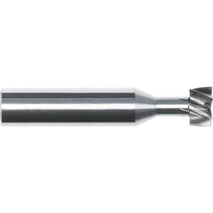 Woodruff Keyseat Cutter: 5/8" Cut Dia, 1/2" Cut Width, 5/8" Shank Dia, Straight Tooth