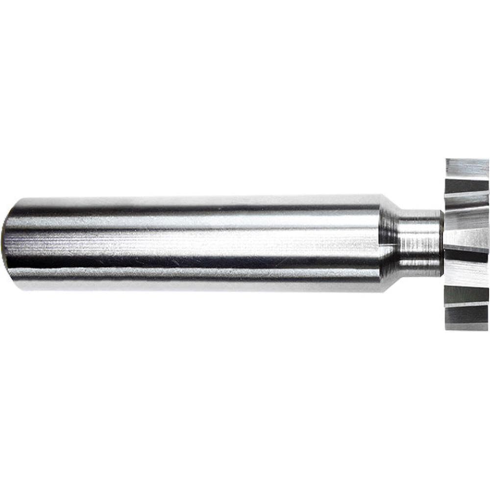 Woodruff Keyseat Cutter: 7/8" Cut Dia, 5/16" Cut Width, 1/2" Shank Dia, Staggered Tooth