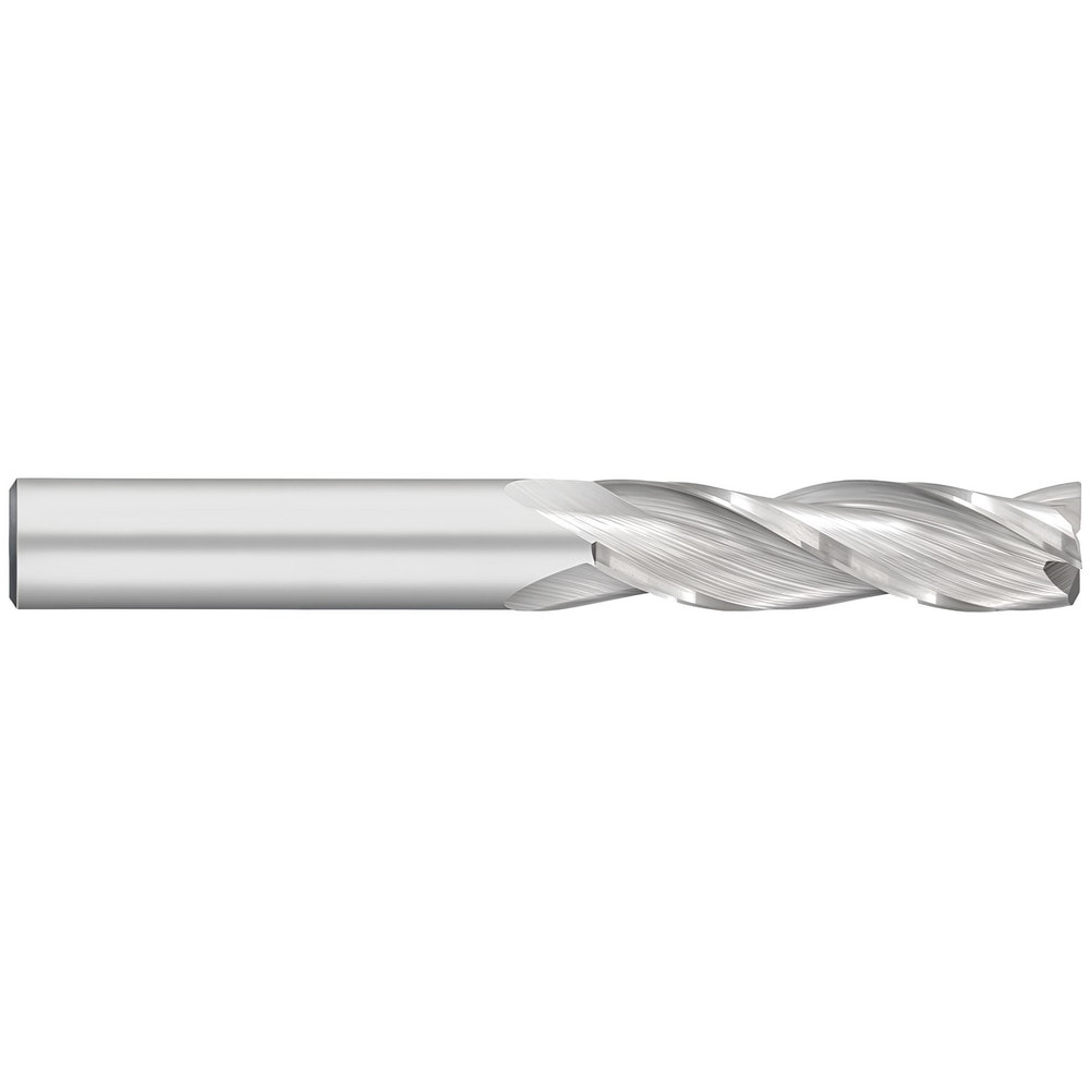 Corner Radius End Mill: 3/16" Dia, 3/4" LOC, 0.50 mm Radius, 3 Flute, Solid Carbide