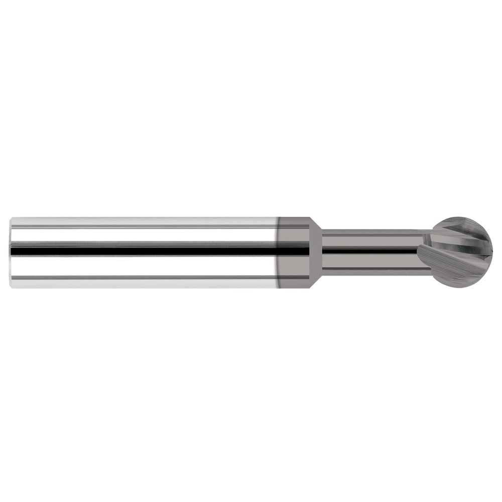 Undercutting End Mills; Mill Diameter (Decimal Inch): 0.3750; Mill Diameter (Inch): 3/8; Length Of Cut (Decimal Inch - 4 Decimals): 0.3200; Overall Length (Inch): 2-1/2; Radius: 0.1875; Number Of Flutes: 4; Neck Length (Decimal Inch): 0.7500; Neck Diamete