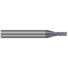 Square End Mill: 1/32" Dia, 3/32" LOC, 5 Flute, Solid Carbide