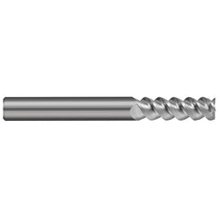 Square End Mill: 3/32" Dia, 3 Flute, Solid Carbide