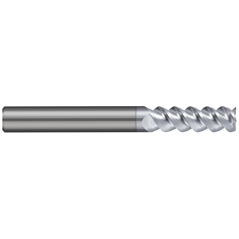 Square End Mill: 3/16" Dia, 3 Flute, Solid Carbide