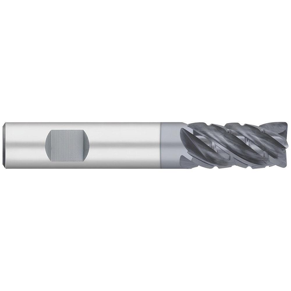 Corner Radius End Mill: 5/8" Dia, 1-5/8" LOC, 0.0300" Radius, 5 Flute, Solid Carbide