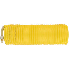 Air & Multi-Purpose Hose; Hose Type: Jackhammer Hose, Multipurpose Air Hose, Sledgehammer Hose; Length Ft. (Feet): 50; Type: Coiled Hose; Color: Yellow; Material: Nylon