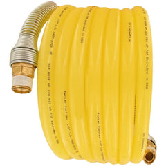 Air & Multi-Purpose Hose; Hose Type: Jackhammer Hose, Multipurpose Air Hose, Sledgehammer Hose; Length Ft. (Feet): 12; Type: Coiled Hose; Color: Yellow; Material: Nylon