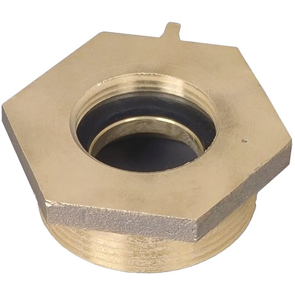 Brass & Chrome Pipe Fittings; Fitting Type: Female x Male Hex Nipple; Fitting Size: 2-1/2 x 2-1/2; End Connections: FNST x MNPT; Material Grade: 360; Connection Type: Threaded; Pressure Rating (psi): 175; Fitting Shape: Straight; Thread Standard: NPT, NST