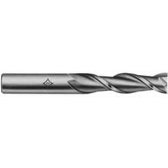 Square End Mill: 3/4" Dia, 4" LOC, 2 Flute, High Speed Steel