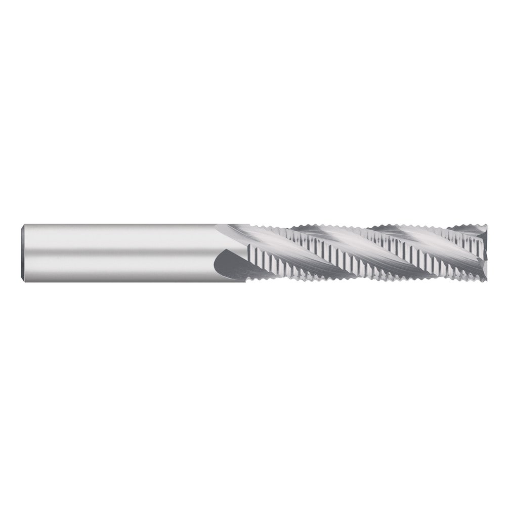 Roughing End Mill: 1" Dia, 4 Flute, Single End, Solid Carbide