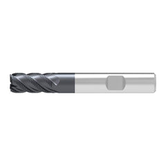 Corner Chamfer End Mill: 10.00 mm Dia, 22.00 mm LOC, 4 Flute, 0.50 mm Chamfer Width, Solid Carbide