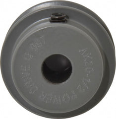 1/2" Bore Diam, 2" OD, Finished Bore Single Groove Sheave