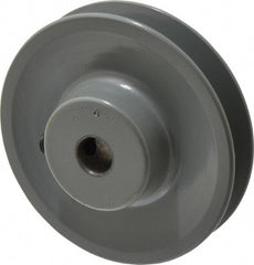 1/2" Bore Diam, 3.45" OD, Finished Bore Single Groove Sheave