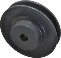 1/2" Bore Diam, 3-3/4" OD, Finished Bore Single Groove Sheave