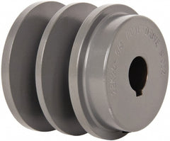 5/8" Bore Diam, 2-1/2" OD, Finished Bore Two Groove Sheave