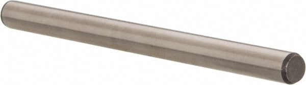 Dowel Pin: 1/4" Dia, 3-1/2" OAL, Stainless Steel, Grade 416, Passivated Finish