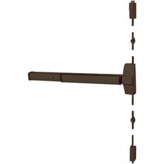 Vertical Bars; Type: Surface Vertical Rod Exit Device; Rating: Panic Rated; Hand: Left Hand Reverse; Minimum Door Width: 30; Maximum Door Width: 36.000; Grade: 1; Special Item Information: Motor Latch Retraction; Material: Stainless Steel