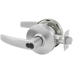 Lever Locksets; Lockset Type: Grade 1 Storeroom Cylindrical Lock; Key Type: Keyed Different; Back Set: 2-3/4; Cylinder Type: LFIC Prep; Material: Stainless Steel; Door Thickness: 1-3/4 to 2; Finish: Satin Chrome