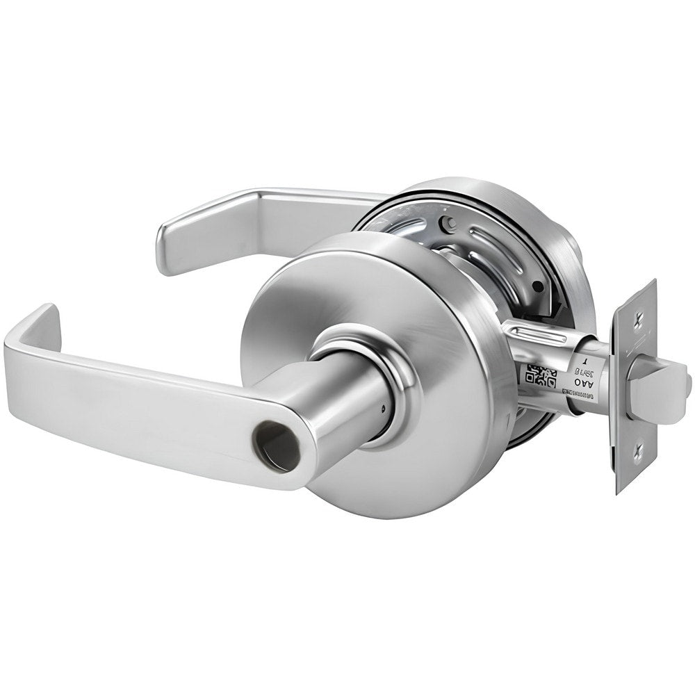 Lever Locksets; Lockset Type: Grade 2 Storeroom/Closet Cylindrical Lock; Key Type: Keyed Different; Back Set: 2-3/4; Cylinder Type: Conventional; Material: Cold Rolled Steel; Door Thickness: 1-3/4 to 2; Finish: Satin Chrome