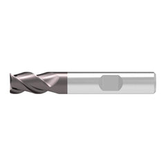 Corner Chamfer End Mill: 5.50 mm Dia, 10.00 mm LOC, 3 Flute, 0.15 mm Chamfer Width, Solid Carbide