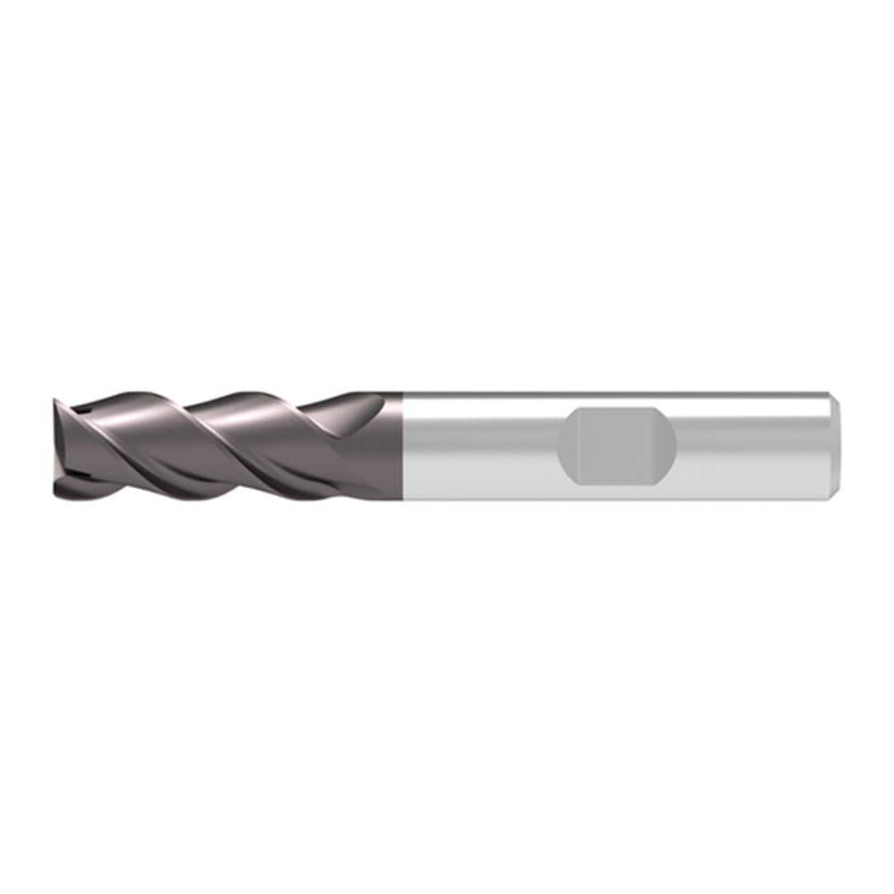 Corner Chamfer End Mill: 20.00 mm Dia, 41.00 mm LOC, 3 Flute, 0.15 mm Chamfer Width, Solid Carbide