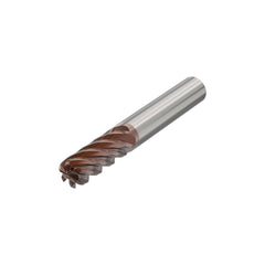 Corner Radius End Mill: 20.00 mm Dia, 45.00 mm LOC, 3.00 mm Radius, 6 Flute, Solid Carbide