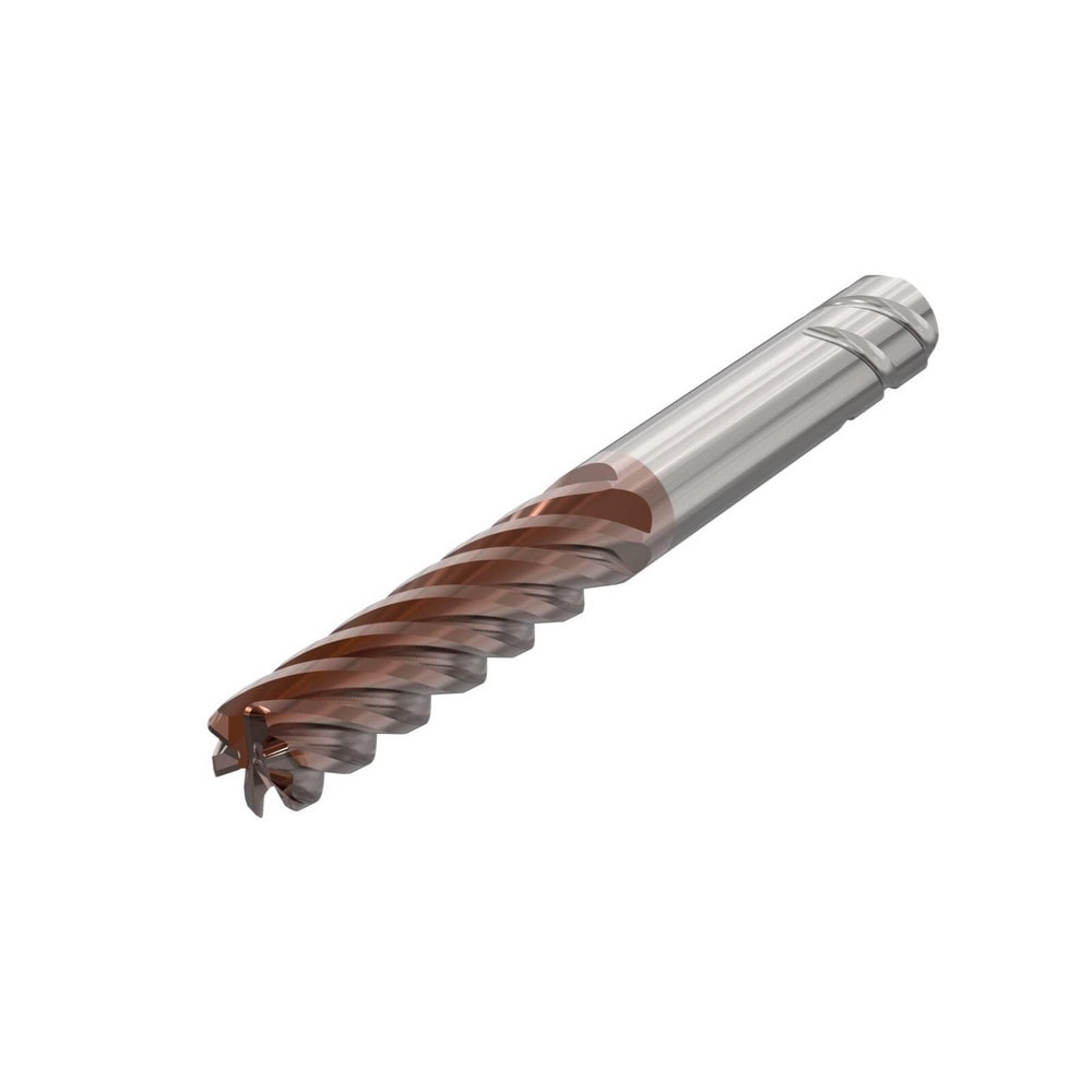 Corner Radius End Mill: 12.00 mm Dia, 45.00 mm LOC, 0.05 mm Radius, 6 Flute, Solid Carbide