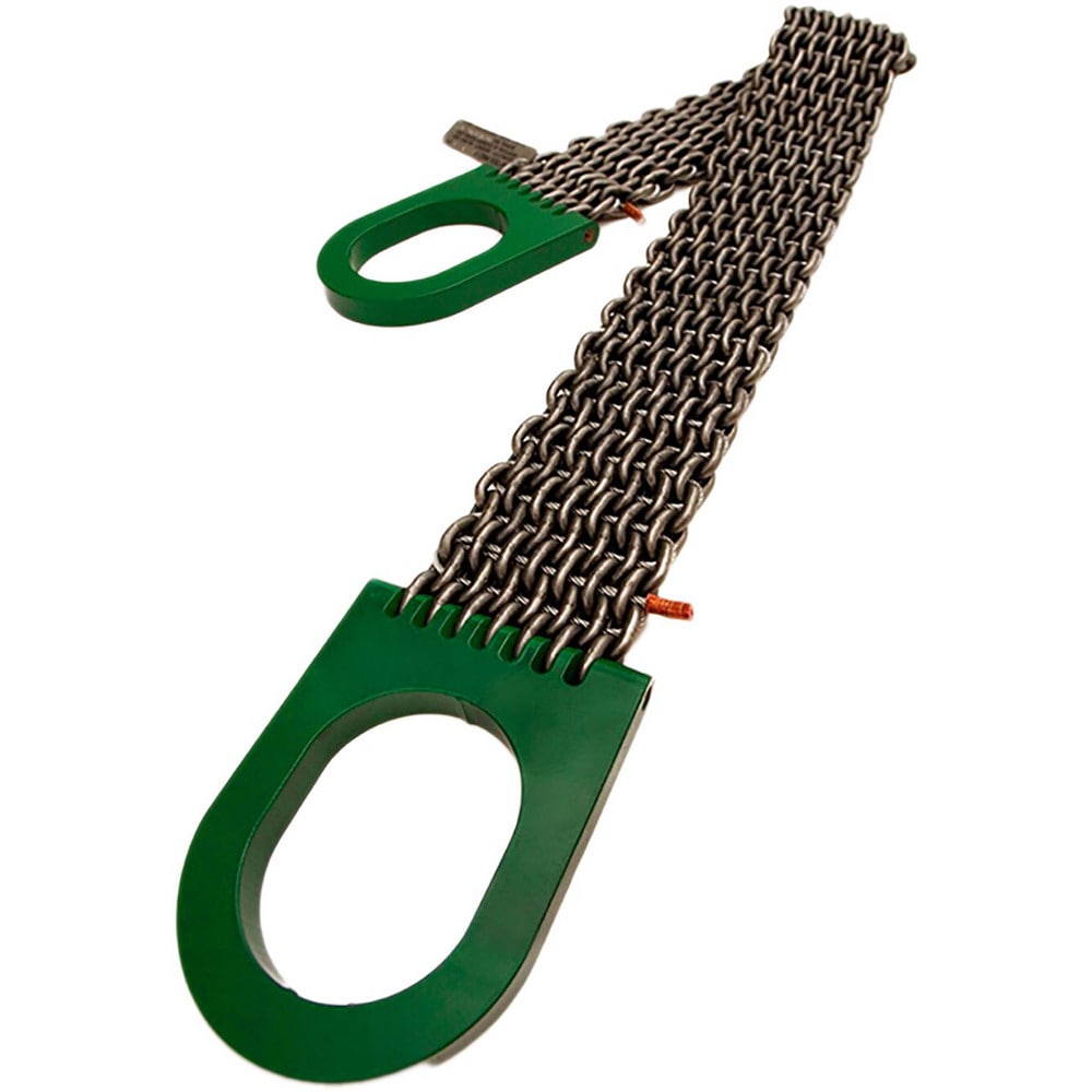 Wire Mesh Sling: Wire Mesh Basket, 2" Wide, 10' Sling Length, 6000 lb Vertical, 12000 lb Basket, Steel