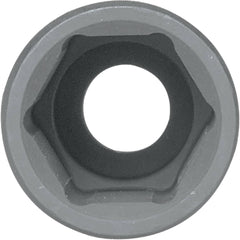 Impact Socket: 1/2" Drive, 11/16" Socket, Hex Drive