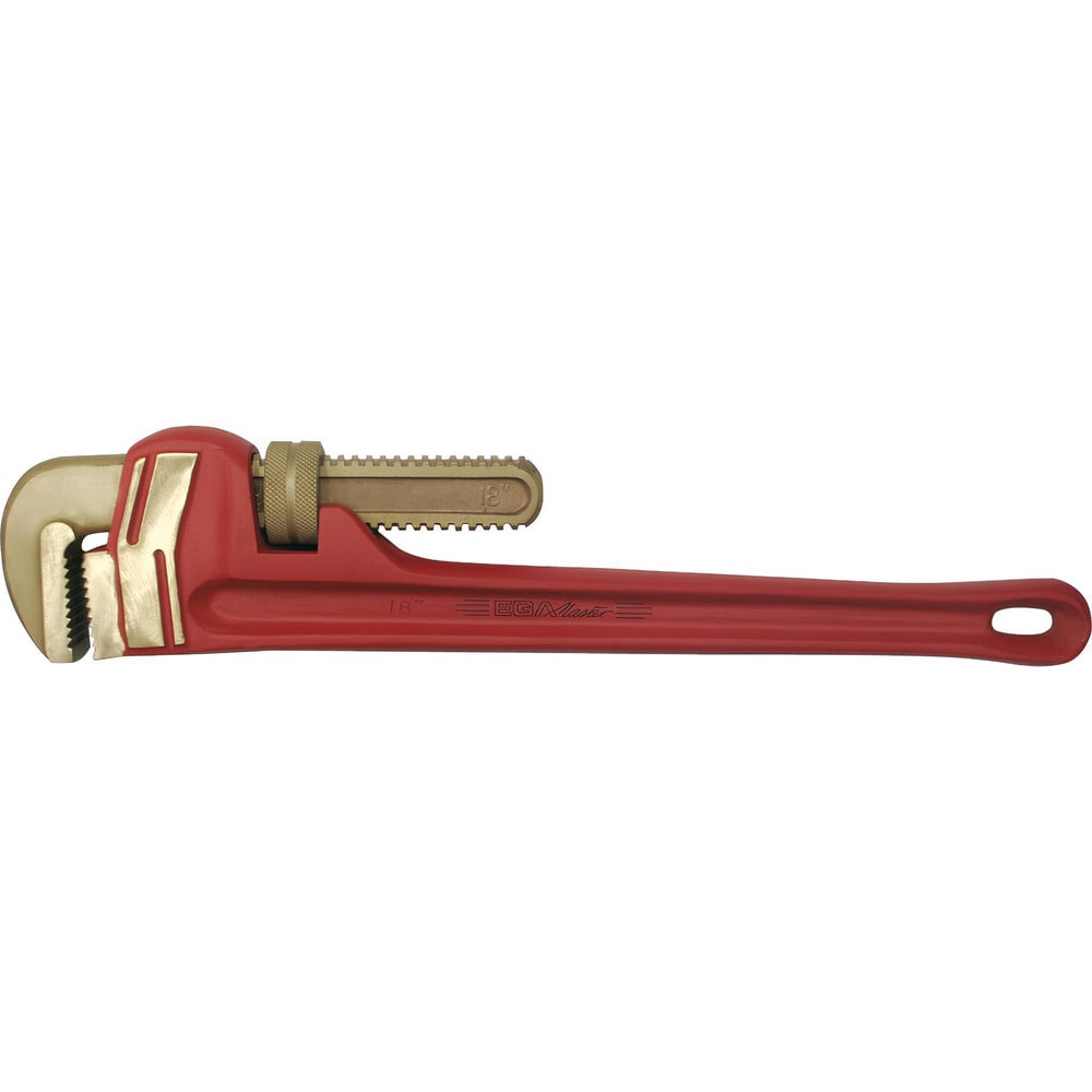 Pipe Wrenches; Wrench Type: NonSparking, Pipe Wrench, Heavy-Duty Pipe; Maximum Pipe Capacity (Inch): 6; Overall Length (Inch): 48; Material: Beryllium Copper; Jaw Texture: Serrated