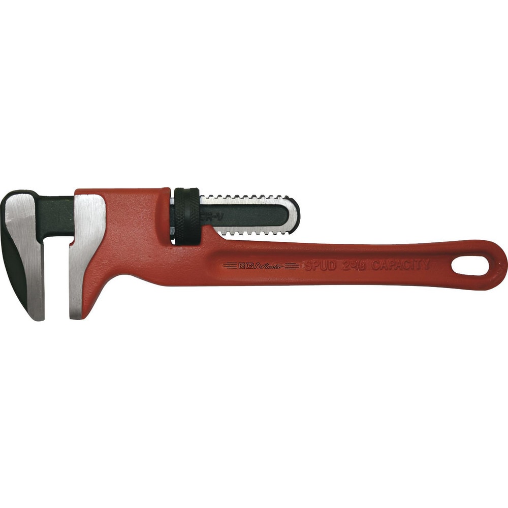 Pipe Wrenches; Wrench Type: Pipe Wrench; Maximum Pipe Capacity (Inch): 2-5/8; Overall Length (Inch): 12; Material: Ductile Iron; Jaw Texture: Smooth