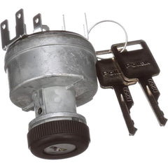 Automotive Switches; Switch Type: Ignition Switch-12v; Number Of Connections: 10; Contact Form: .25 Blade; Sequence: Off-On/ACC-Start; Amperage: 30; Voltage: 12; Color: Gray; Actuator Type: Key Manual