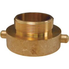 Hydrant Adapters; Thread Size: 2-1/2 FNST x 1 MNPT; Thread Standard: NPT, NST; Material: Brass; Connection Type: Threaded; Shape: Straight; Epa Watersense Certified: No