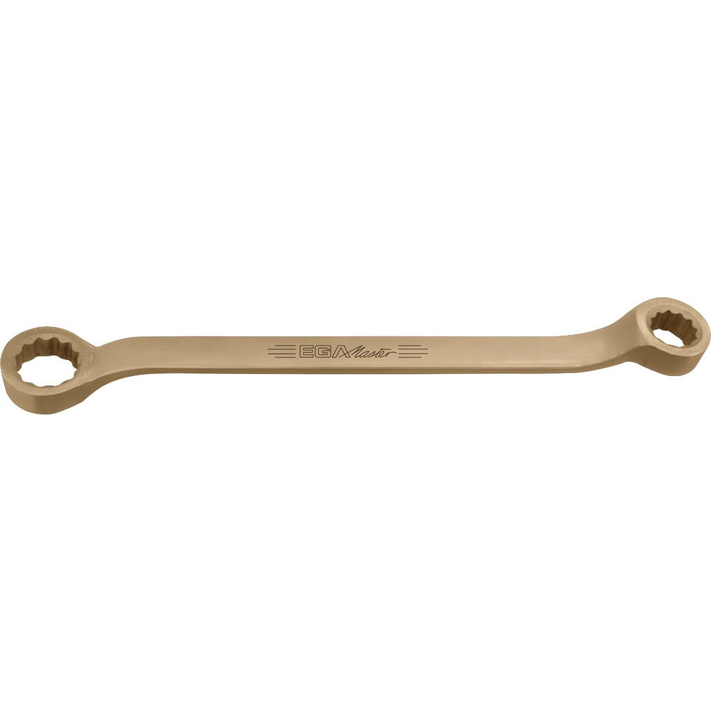 Offset Box End Wrench: 65 x 70 mm, 12 Point, Double End