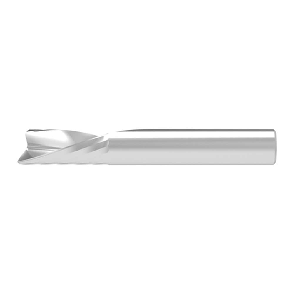 Corner Chamfer End Mill: 4.00 mm Dia, 20.00 mm LOC, 1 Flute, 0.05 mm Chamfer Width, Solid Carbide