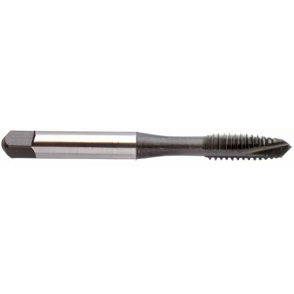 Spiral Point Tap: 1/4-28 UNF, 3 Flutes, Plug Chamfer, 3B Class of Fit, HSS, Hardslick Coated