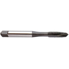 Spiral Point Tap: 1/4-28 UNF, 3 Flutes, Plug Chamfer, 3B Class of Fit, HSS, Hardslick Coated