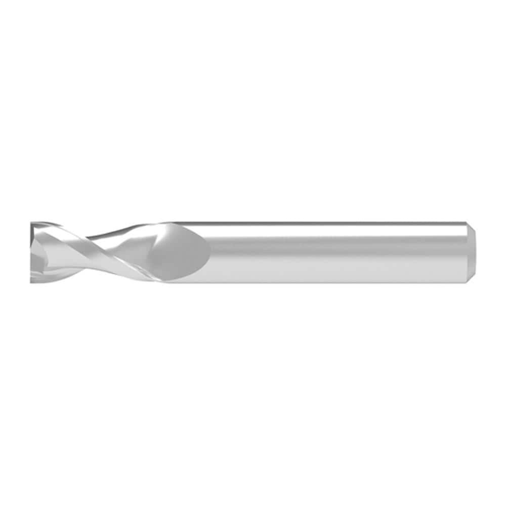 Corner Chamfer End Mill: 6.50 mm Dia, 16.00 mm LOC, 2 Flute, 0.15 mm Chamfer Width, Solid Carbide